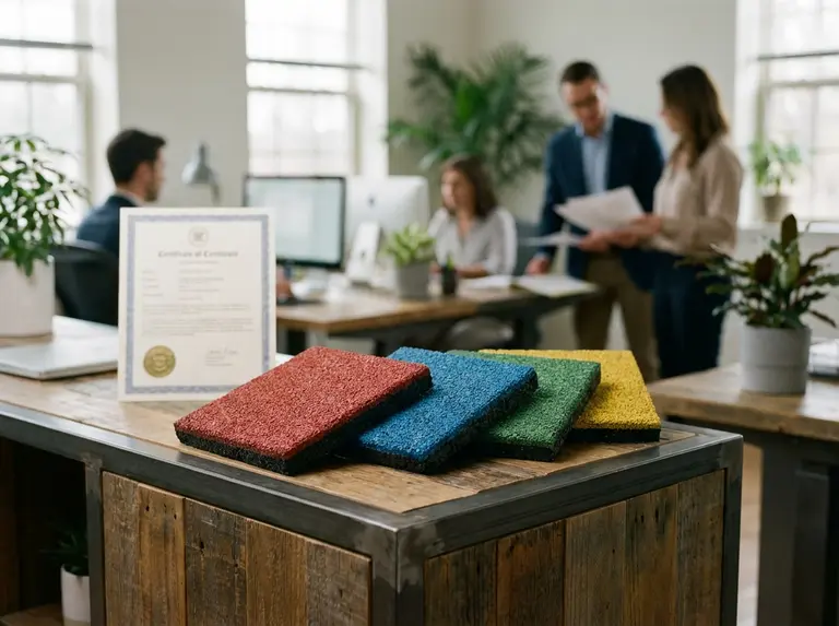 Сертификат на резиновое покрытие детских площадок